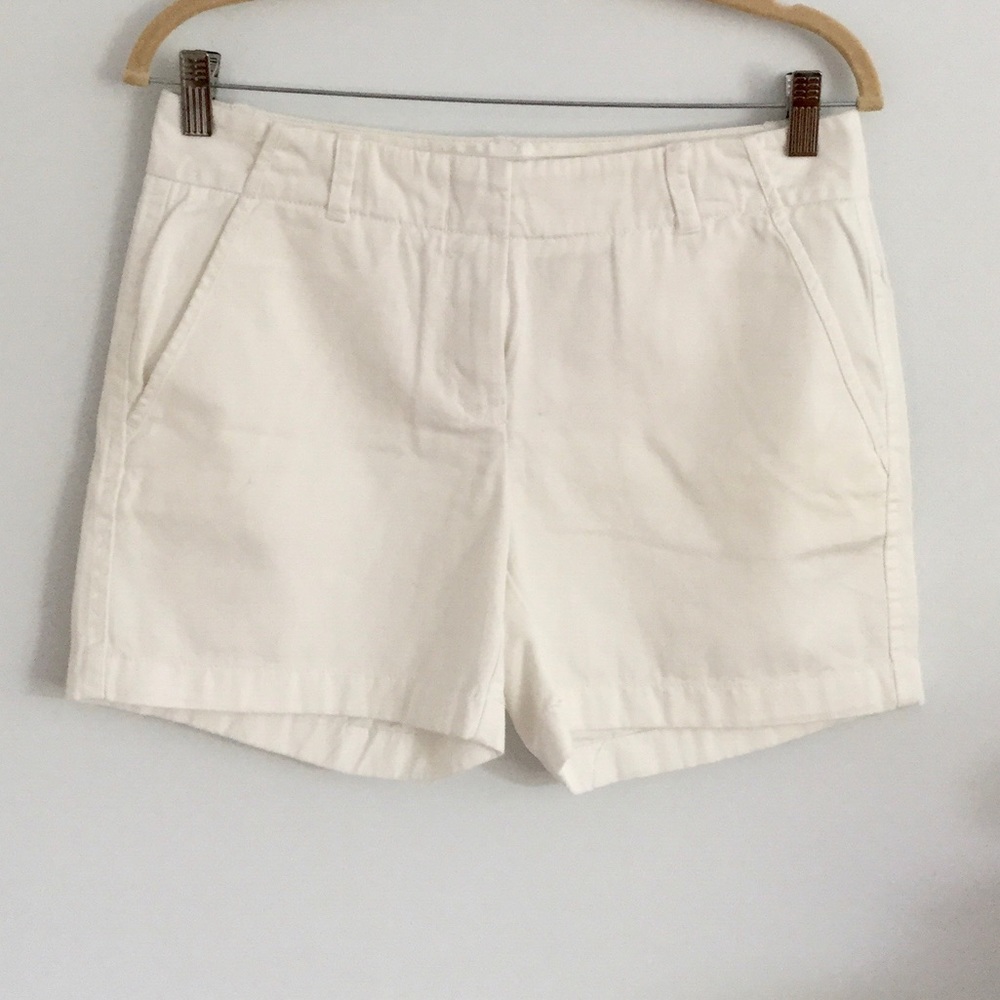 J.Crew City Fit White Shorts 3 inch